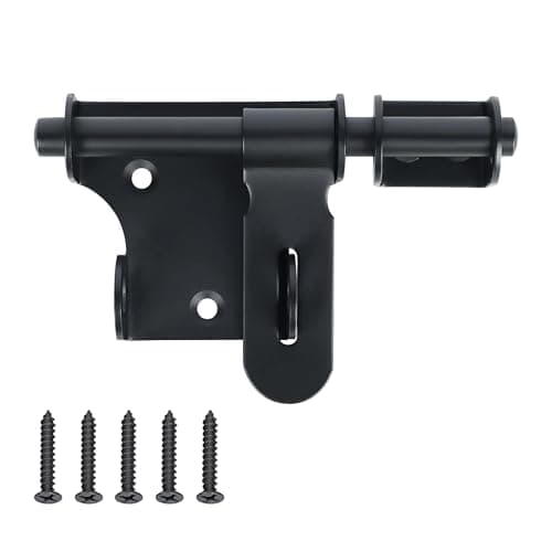 Alise 4in Slide Bolt Latch with Padlock Hole