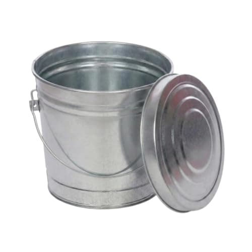 Generic 6 Gallon Galvanized Steel Locking Lid Storage Can