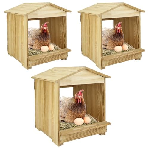 Generic 3-Compartment Wall-Mount Nesting Box