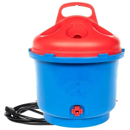 Premier 1 Supplies All-Season Heated Poultry Waterer for Chickens & Ducks, 3 Gallon