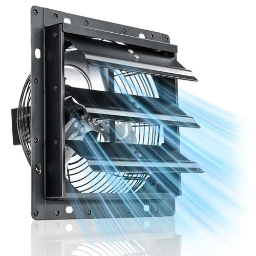 Generic 8in Shutter Exhaust Fan, 760 CFM
