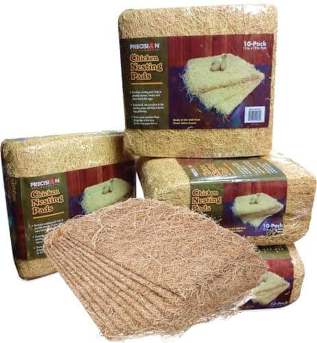 PRECISION PET Chicken Nesting Pads by Petmate, 13in x 13in, 10-Pack