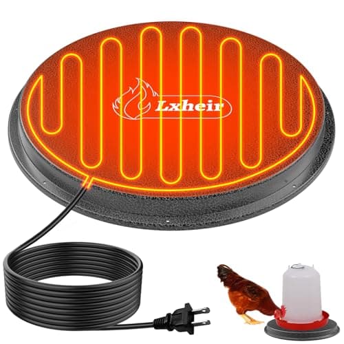 Myodal 62W Metal Chicken Water Heater Base, 13in Thermostat