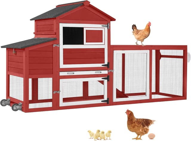Aivituvin Mobile Coop with Wheels