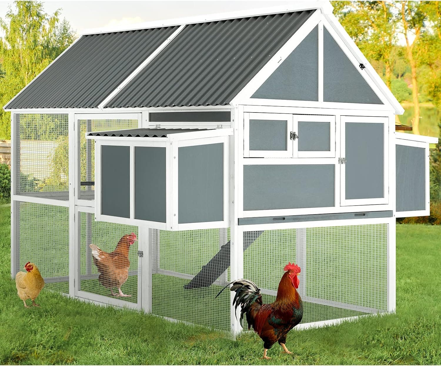 AECOJOY 84" Large Chicken Coop