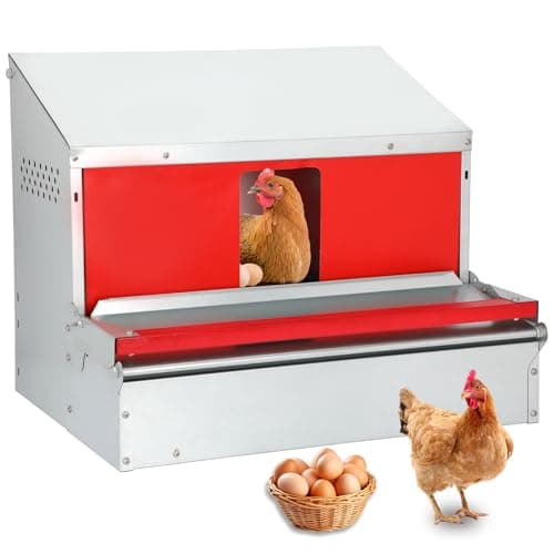 Redants Chicken Nesting Box with Roll Away Egg Collection, Reversible