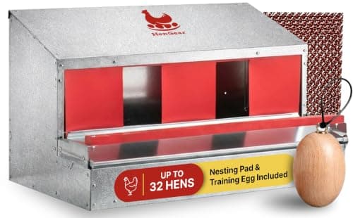 HenGear Nesting Boxes for Chickens, Roll Away Laying Boxes, Medium