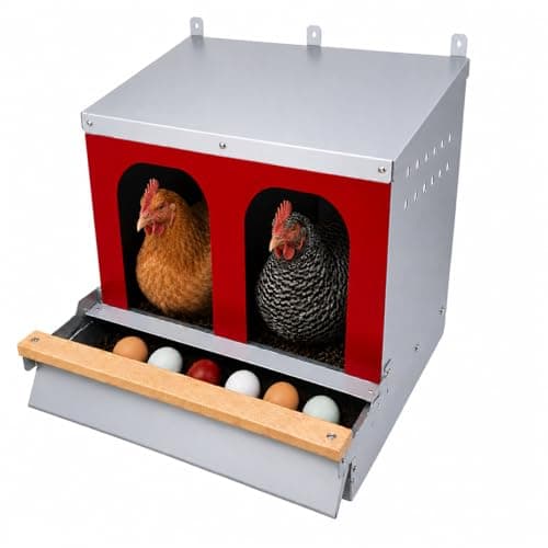 Hen's Choice Reversible Roll Out Nest Box, 2 Compartment 21in