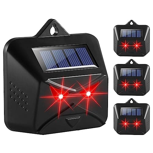 Jahy2Tech Solar Nocturnal Animal Repeller Predator Lights, 4 Pack