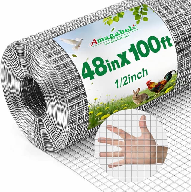 Amagabeli 1/2" Hardware Cloth, 48in x 100ft